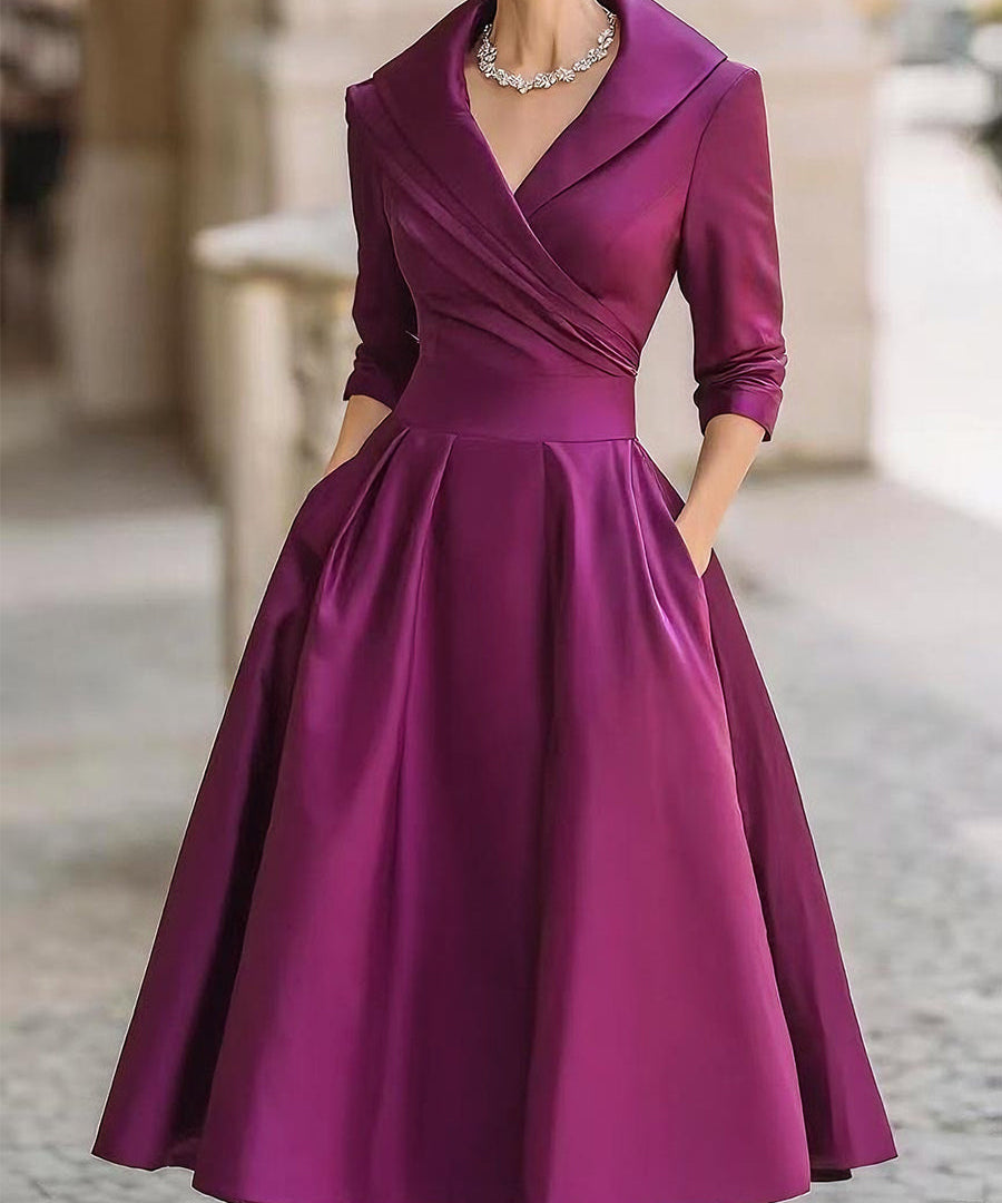 Lina – Satenska Midi kleit