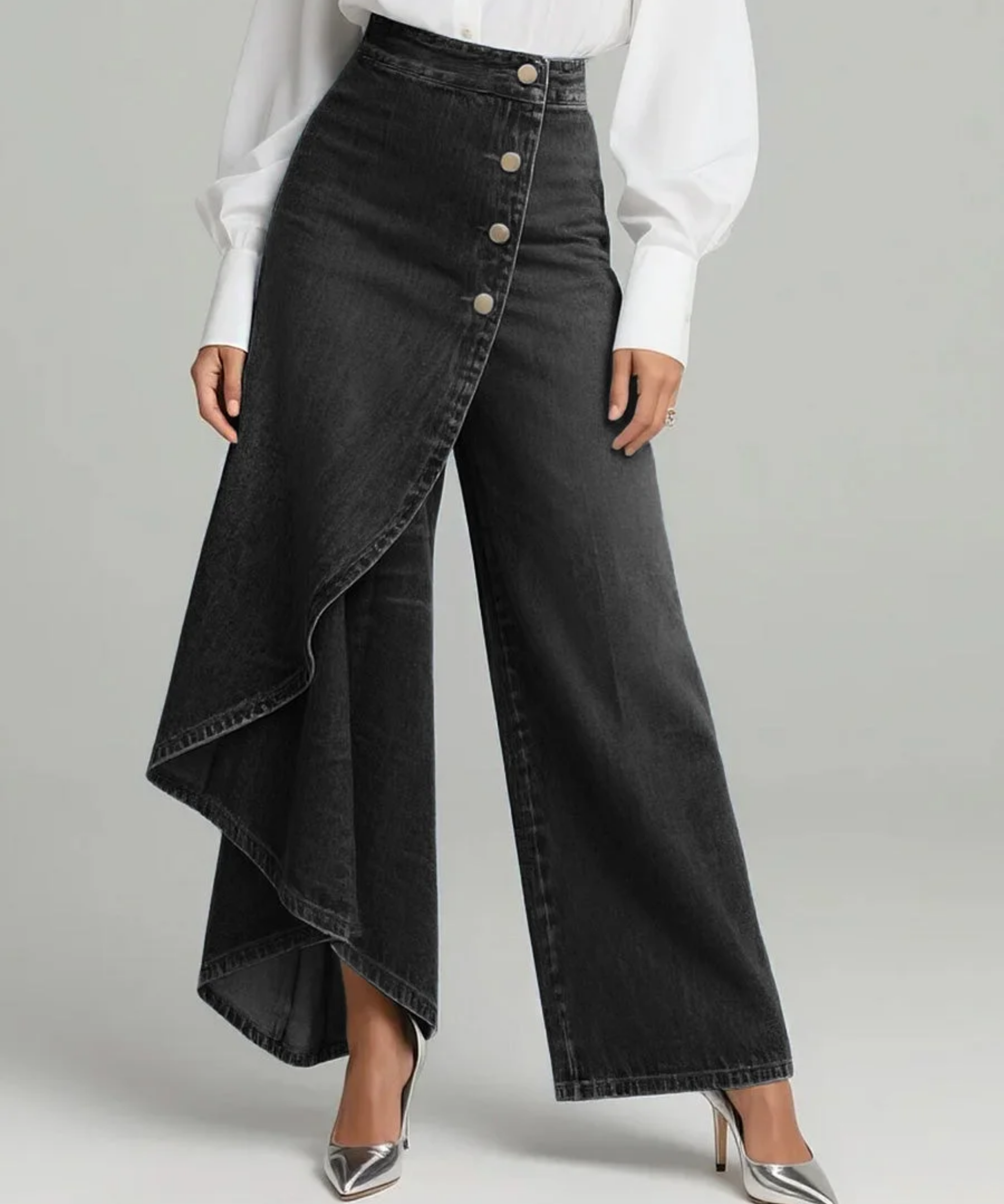 Ana™ - Ristitud teksapüksid