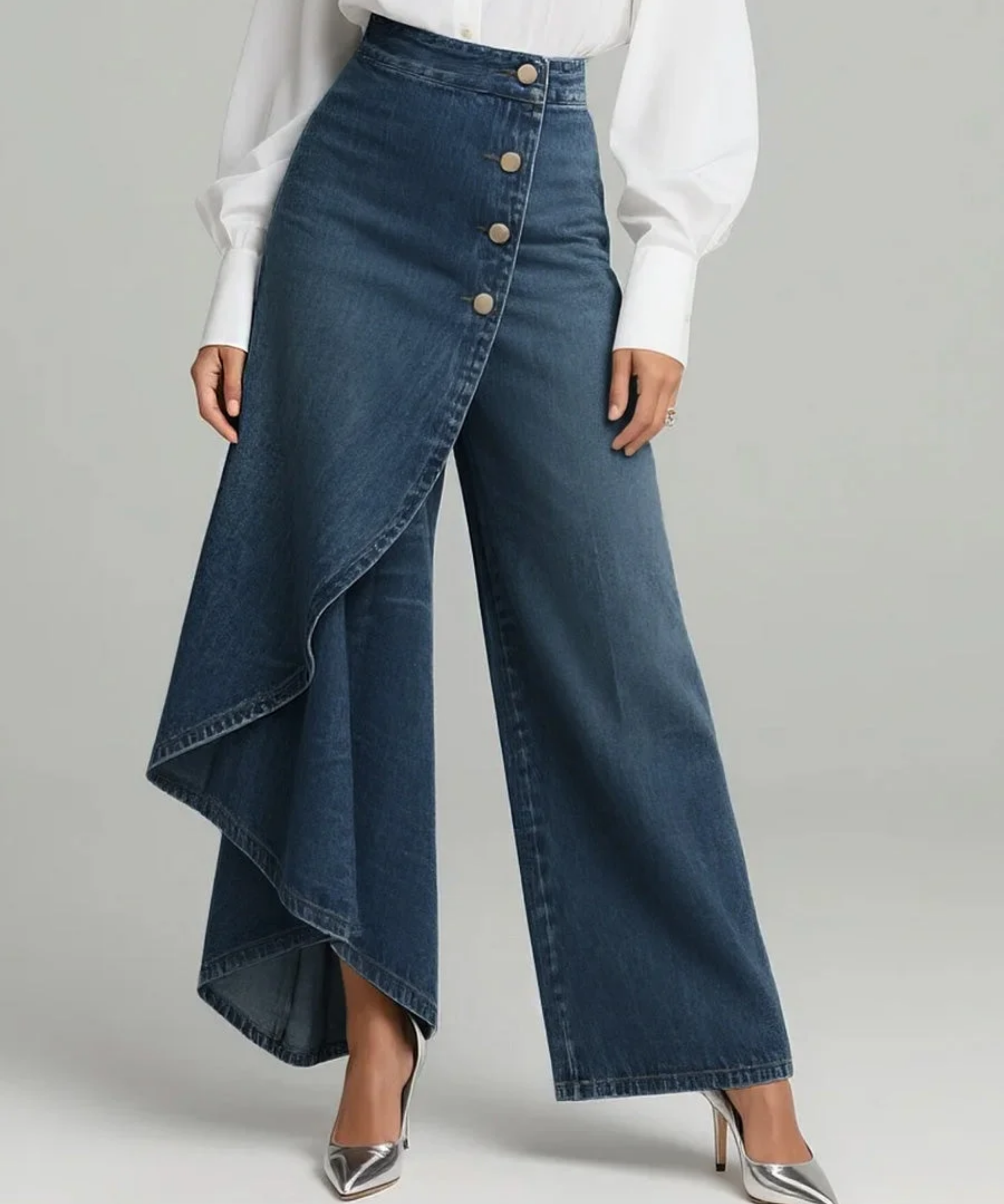 Ana™ - Ristitud teksapüksid