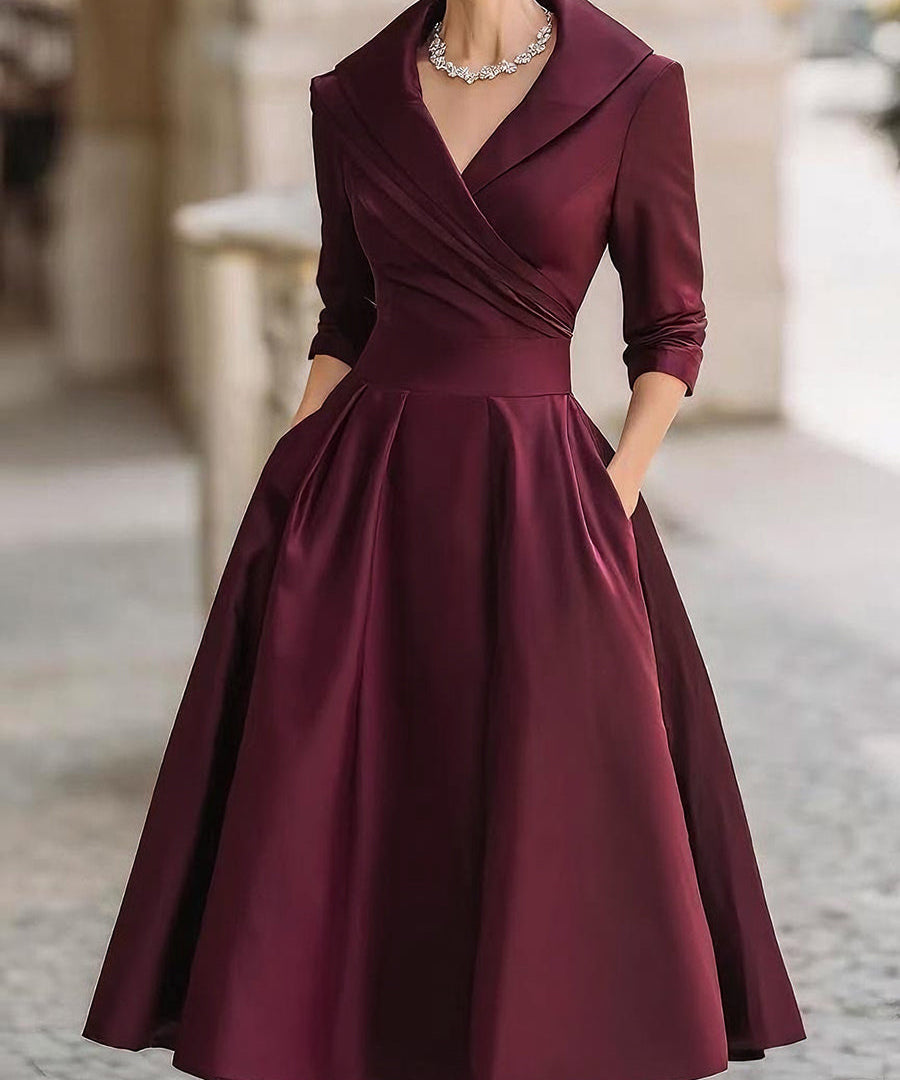 Lina – Satenska Midi kleit