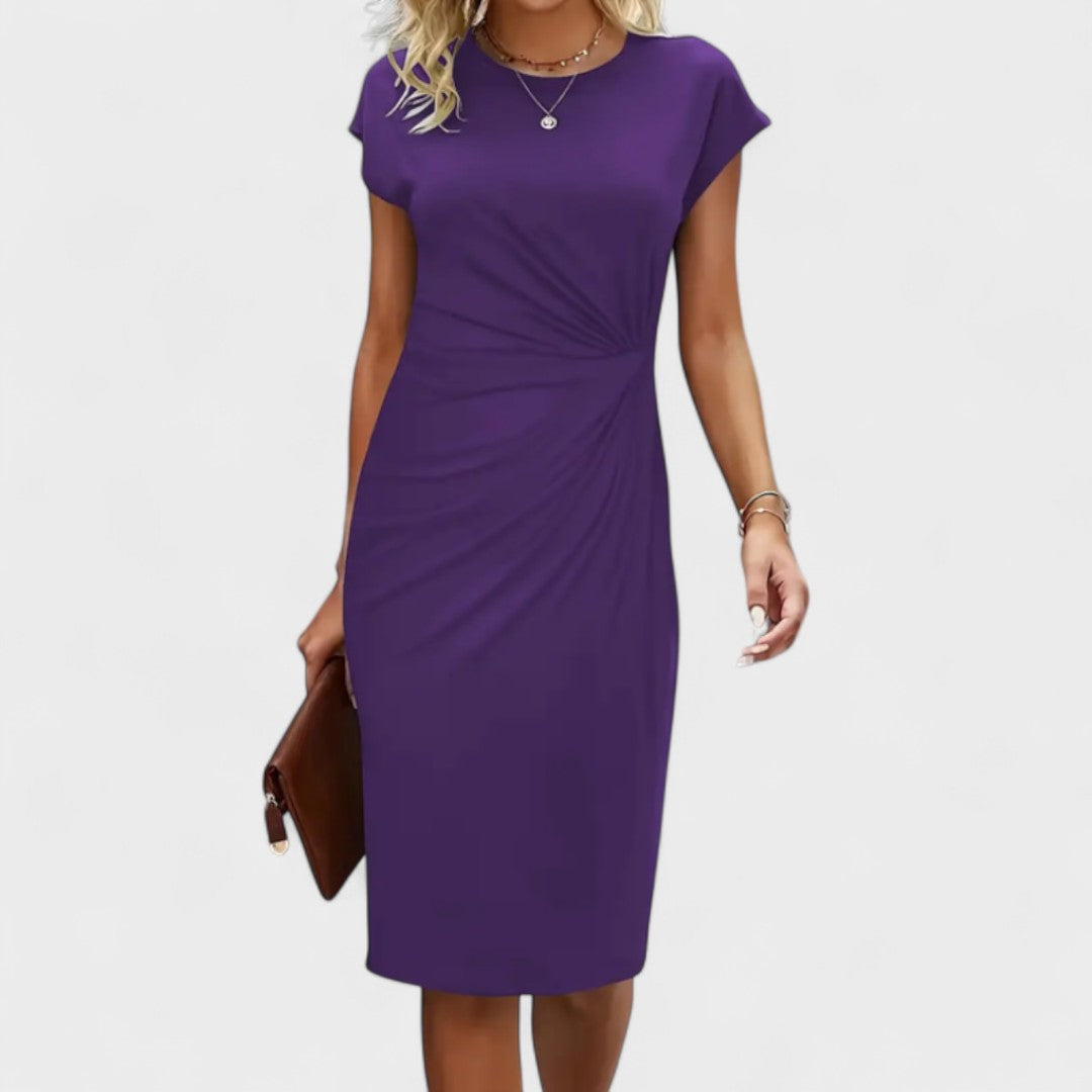 Elvira - Elegantne lühikeste varrukatega kleit