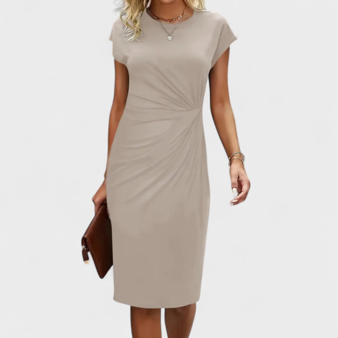 Elvira - Elegantne lühikeste varrukatega kleit