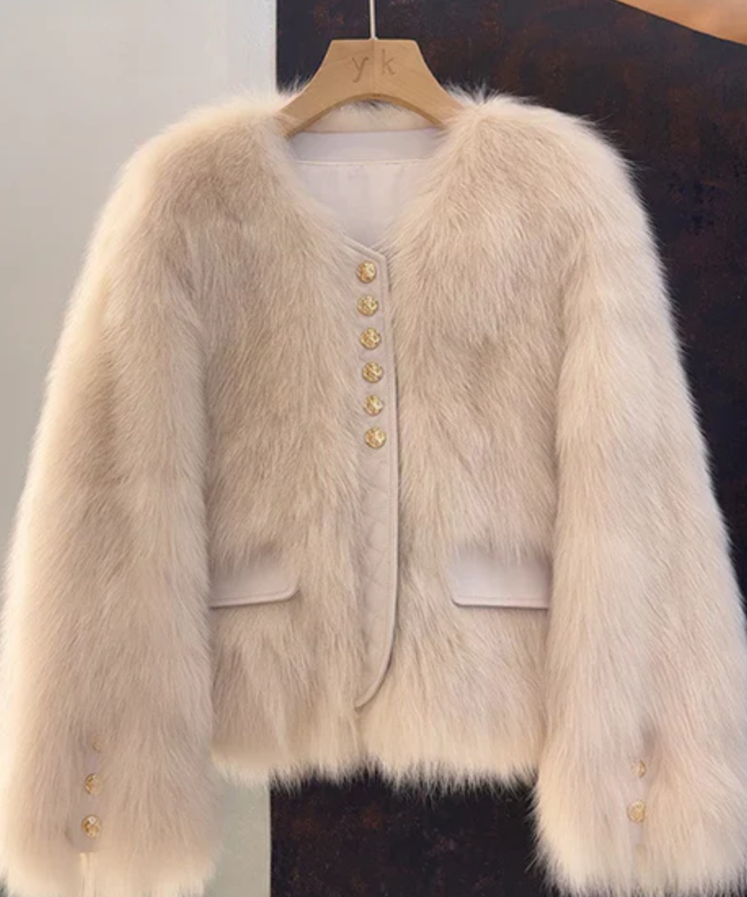 Sandra™ - Kunstnahast jakk