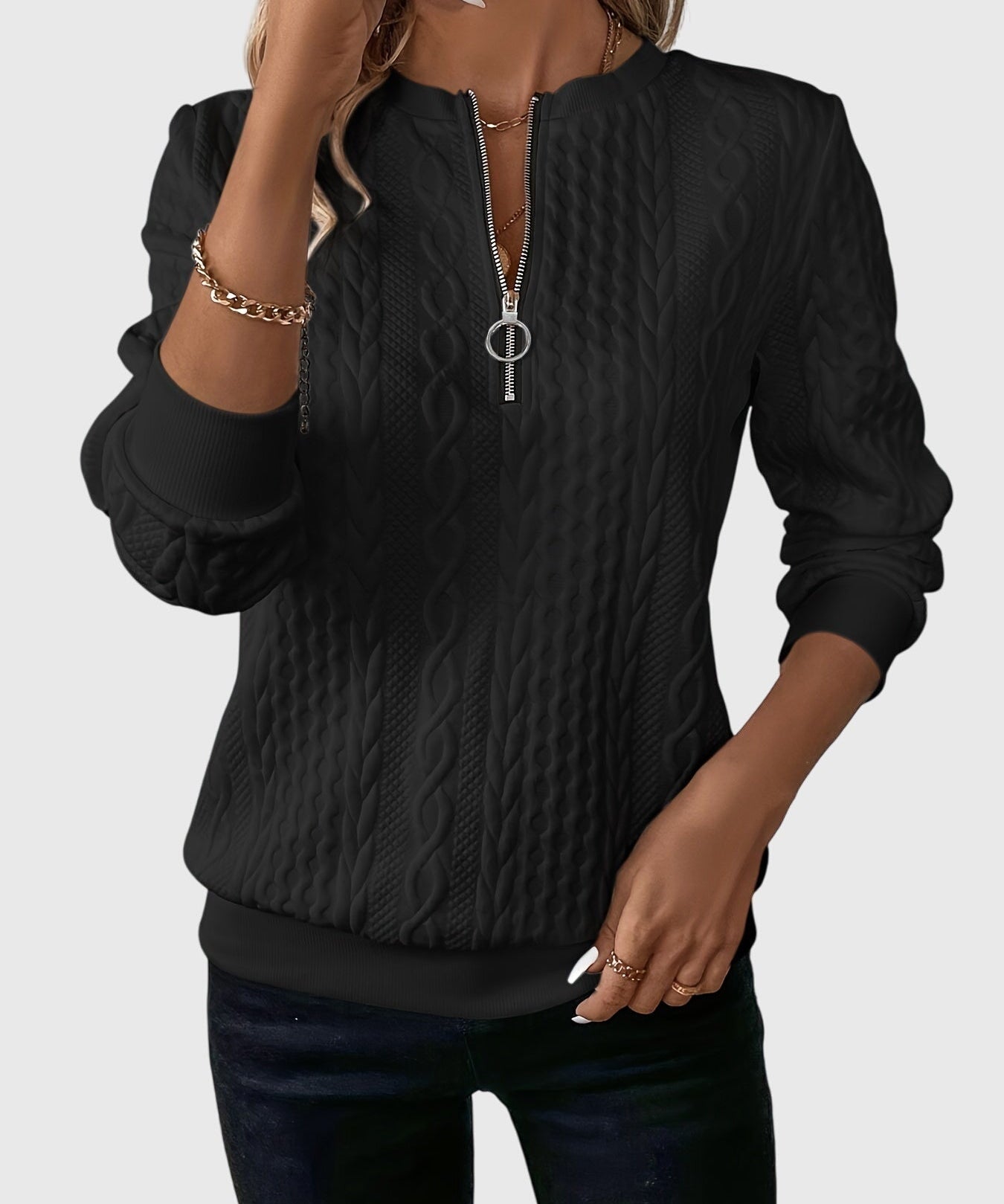 Nora™ | Zipperiga pullover
