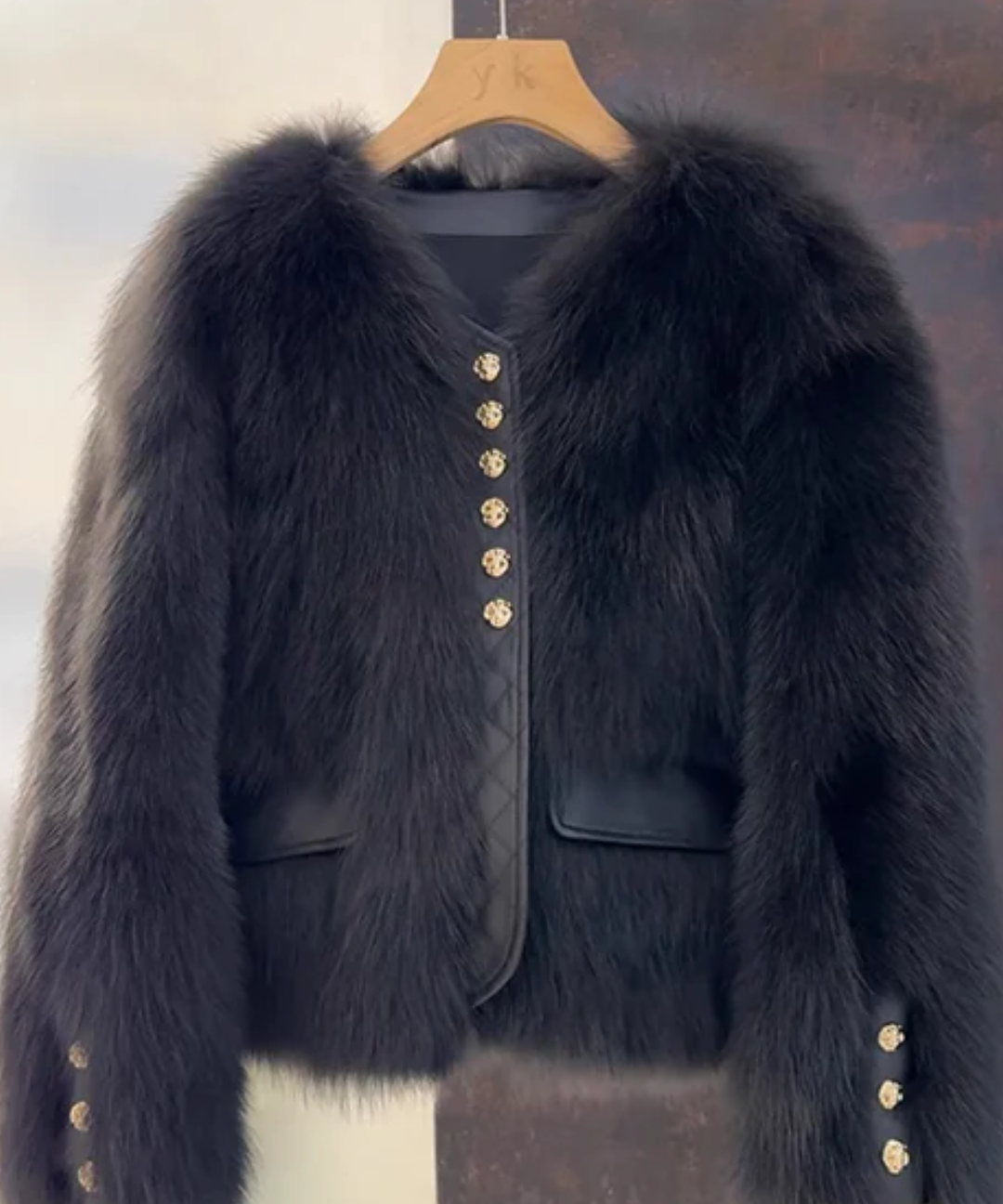 Sandra™ - Kunstnahast jakk