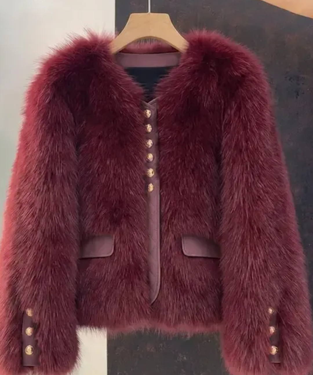 Sandra™ - Kunstnahast jakk