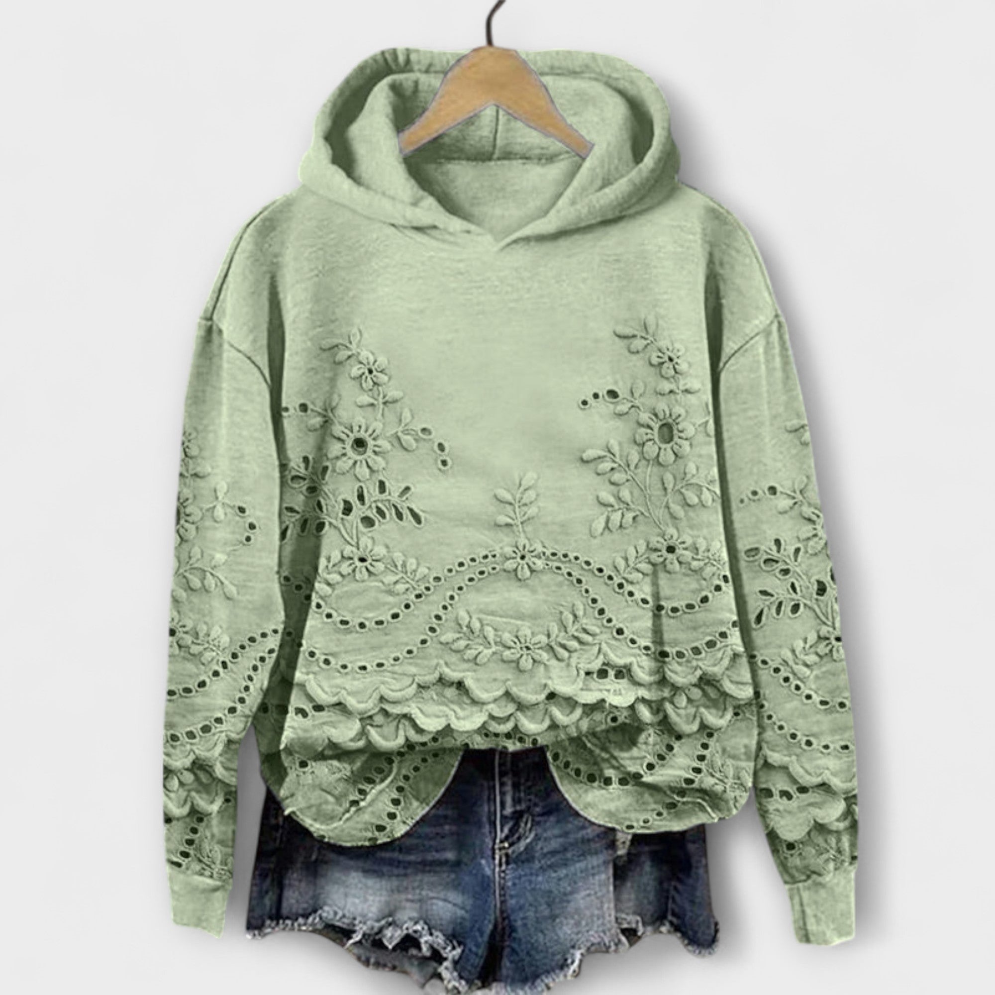 Grace – Vintage Kapuutsiga Särk Lilletrükiga