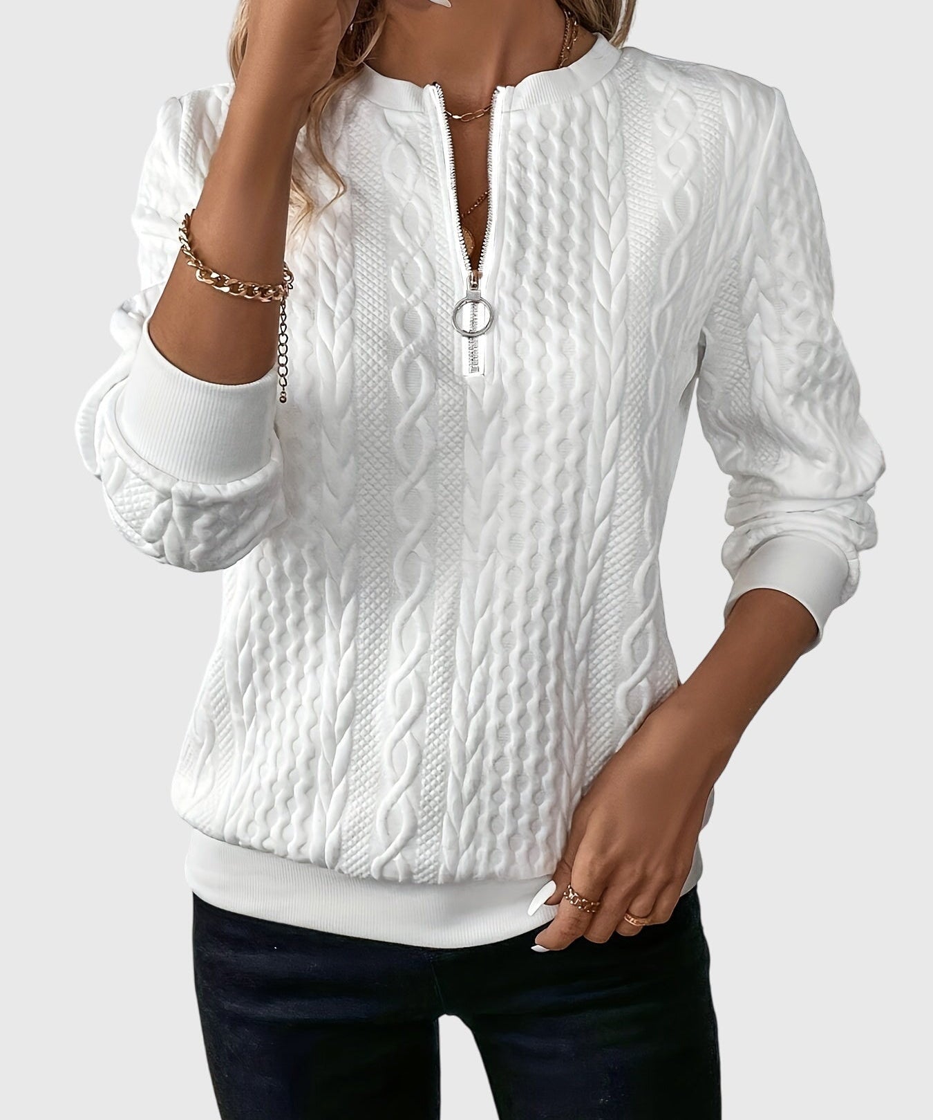 Nora™ | Zipperiga pullover