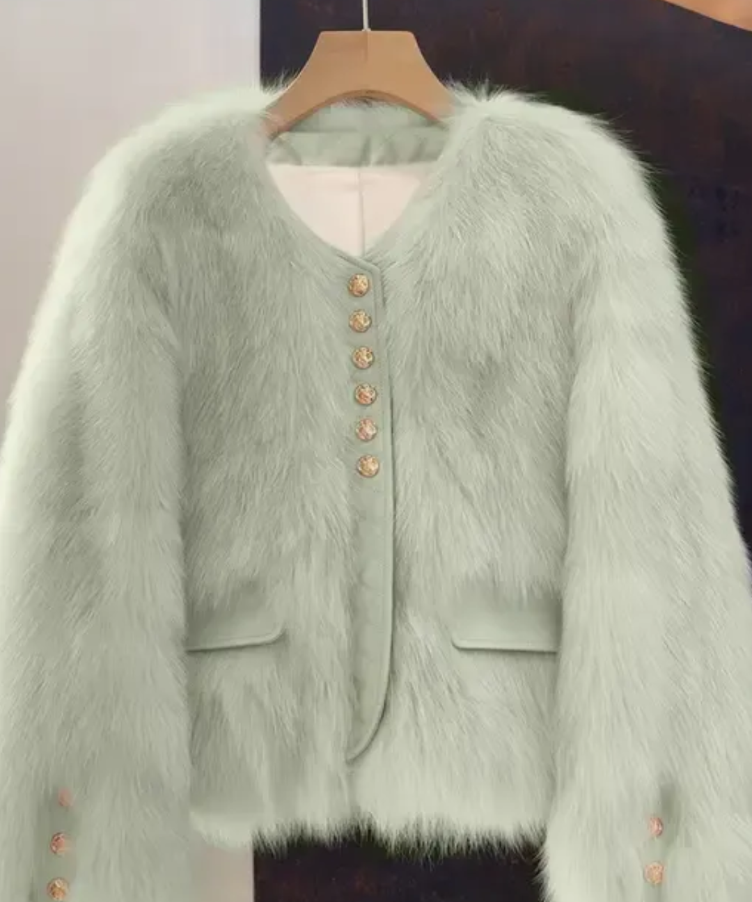 Sandra™ - Kunstnahast jakk