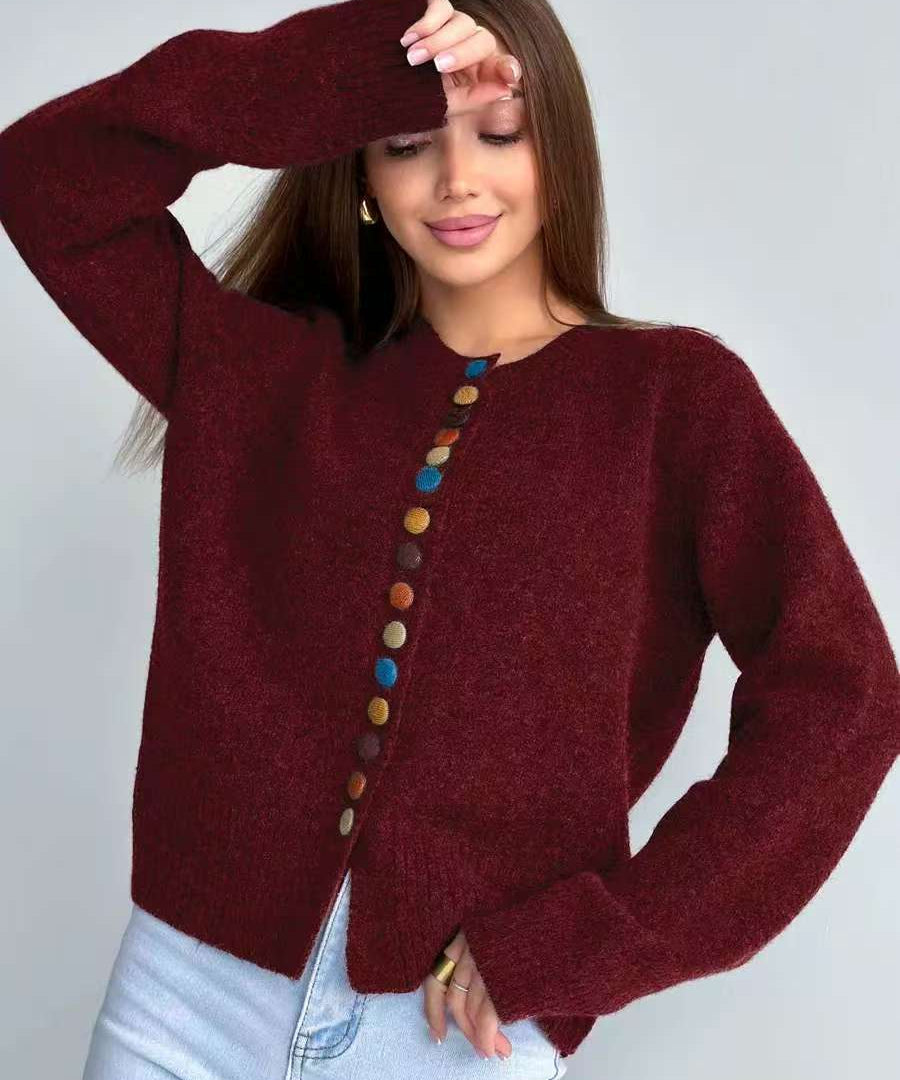 Noelle™ | Nööbiga kampsun