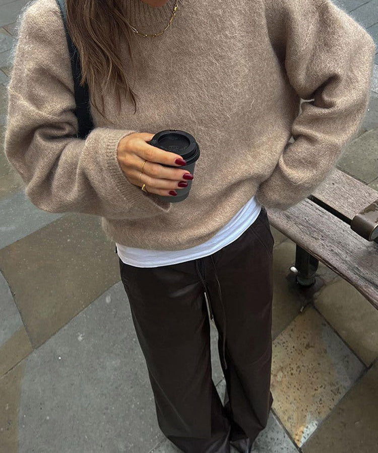 Liv | Pehme kudumipullover klassikalise siluetiga