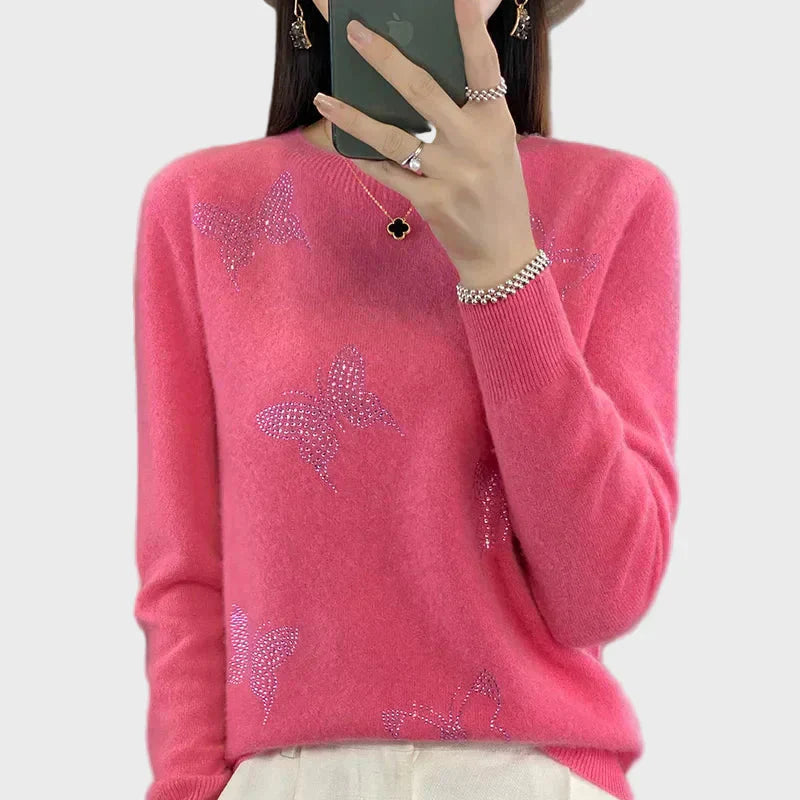 Kootud Sviiter Liblikamustriga