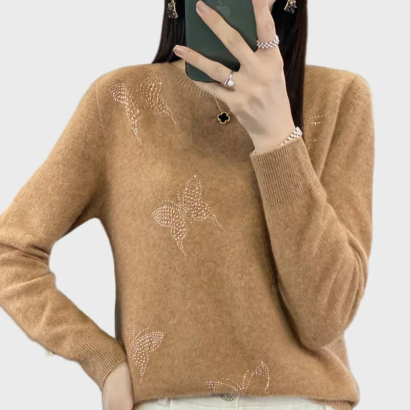 Kootud Sviiter Liblikamustriga