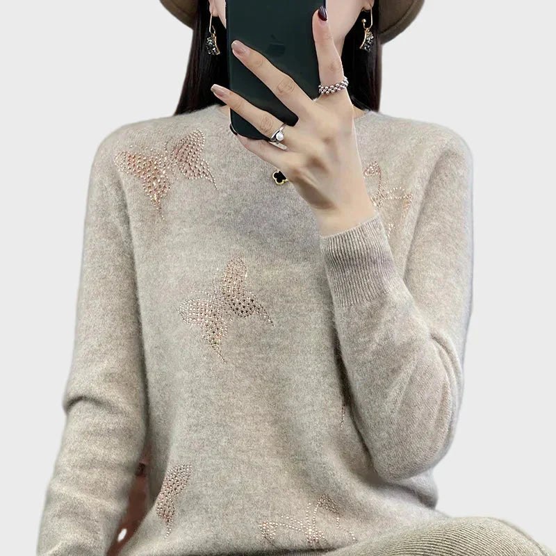 Kootud Sviiter Liblikamustriga