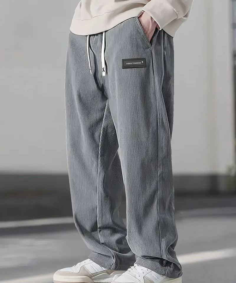 Meeste korduvärvilised püksid – mugav lõige elastse vööga