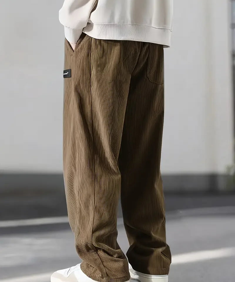 Meeste korduvärvilised püksid – mugav lõige elastse vööga