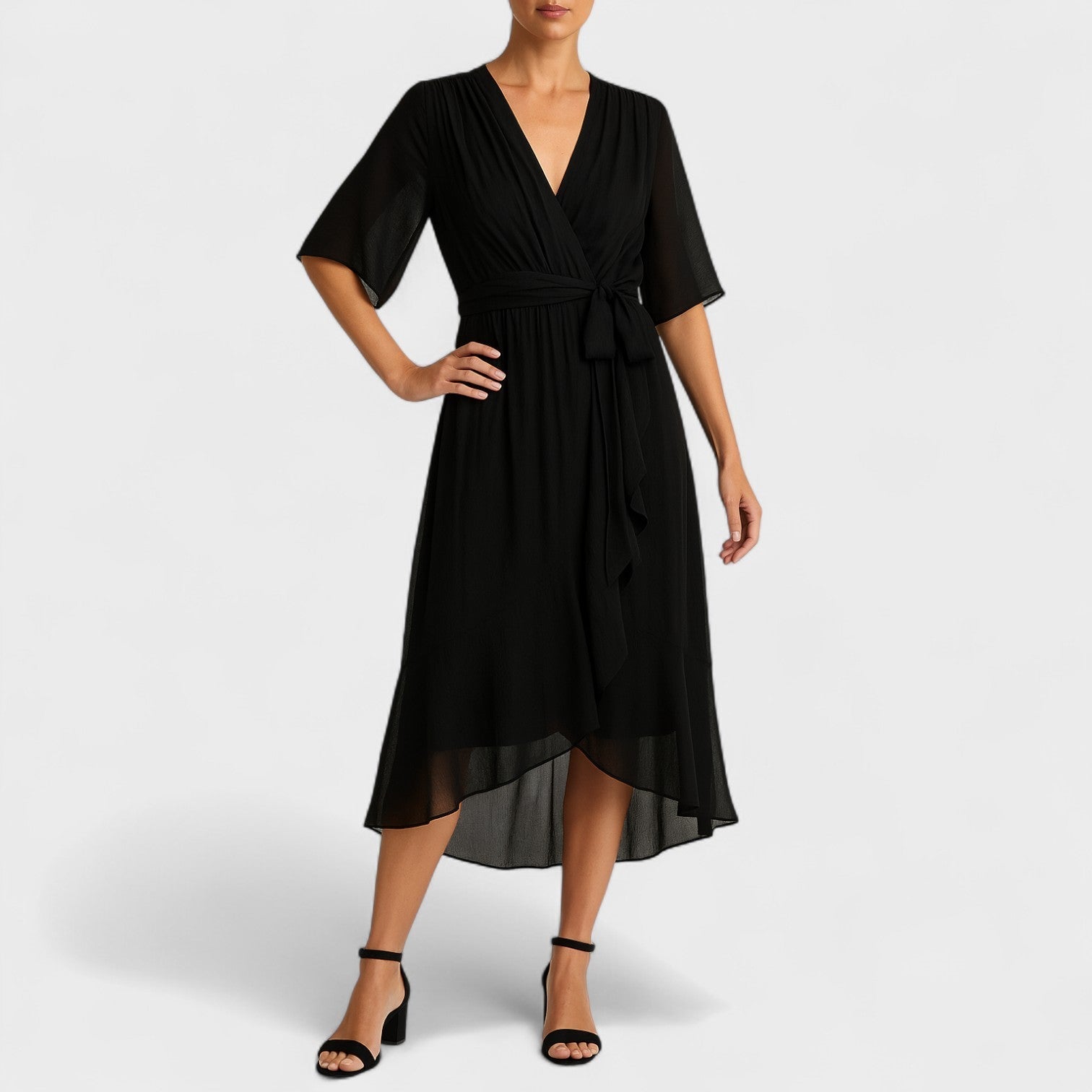 Talia - Elegantne kleit reguleeritava vööga
