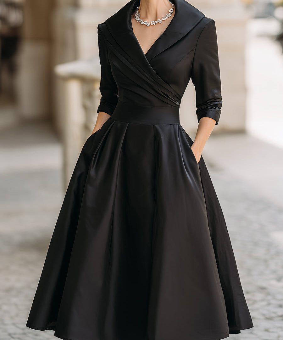 Lina – Satenska Midi kleit