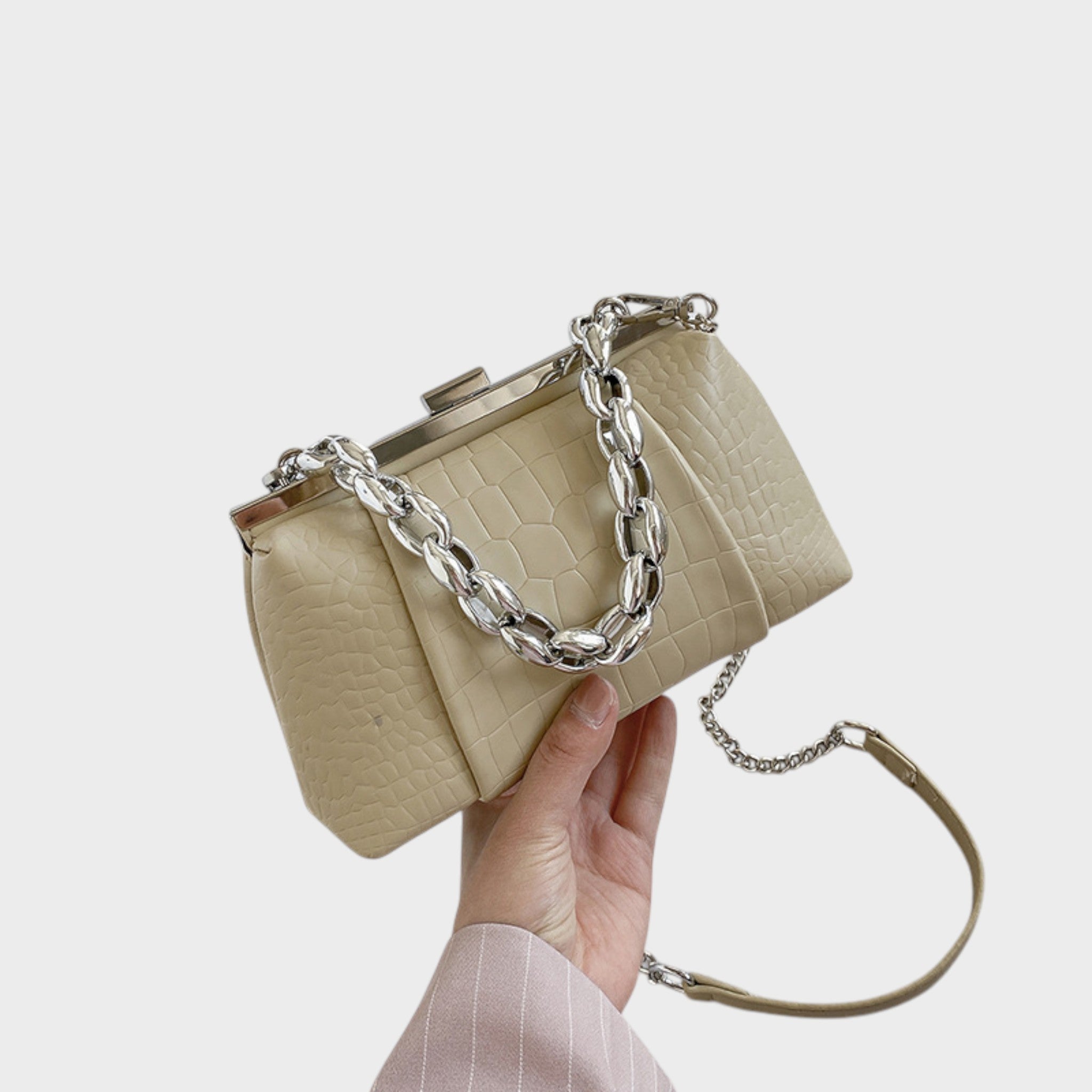 Jasna - Nahkefektiga Kott