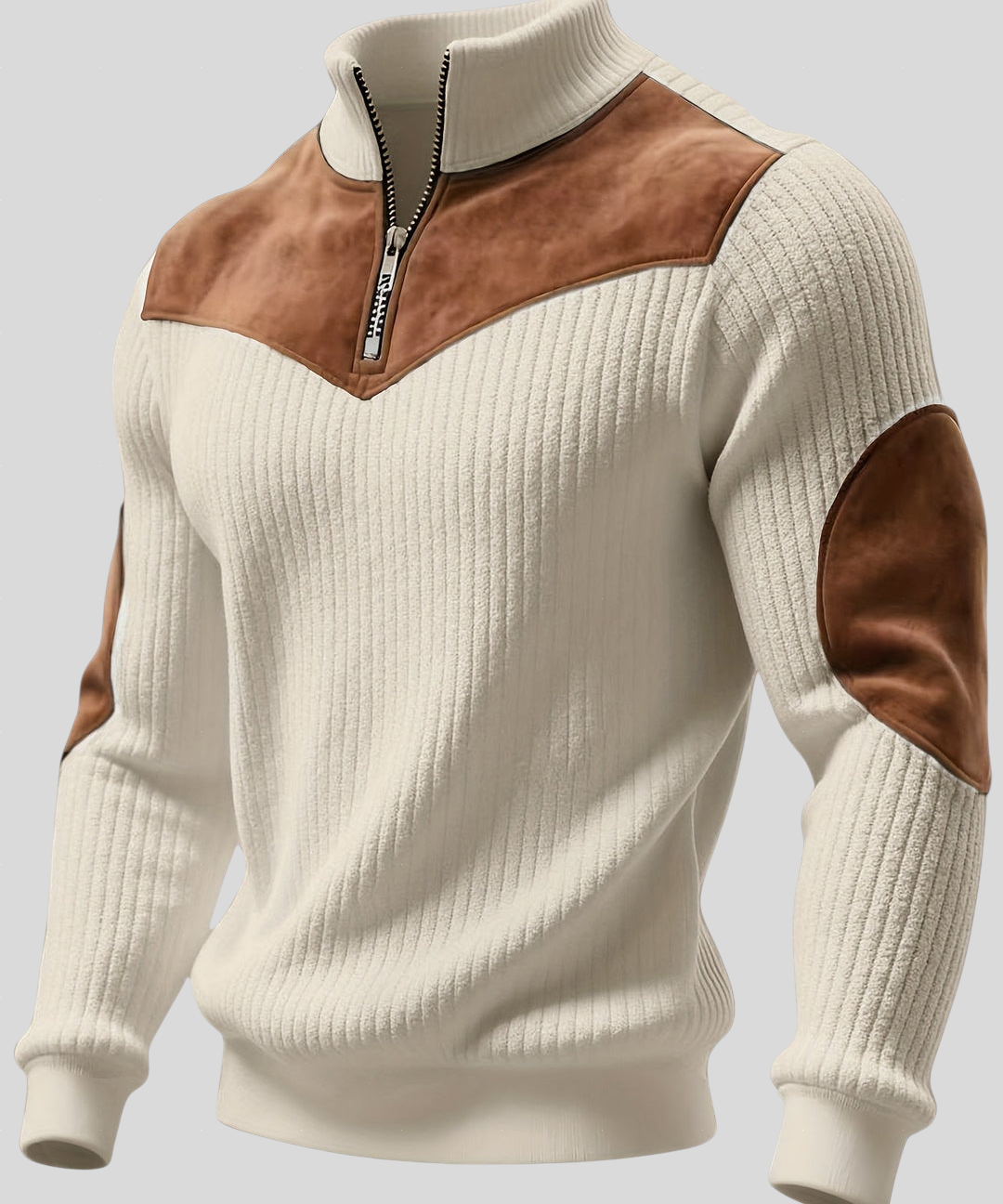 Kortez – Lõdvestav Kootud Pullover Pooltõmbega