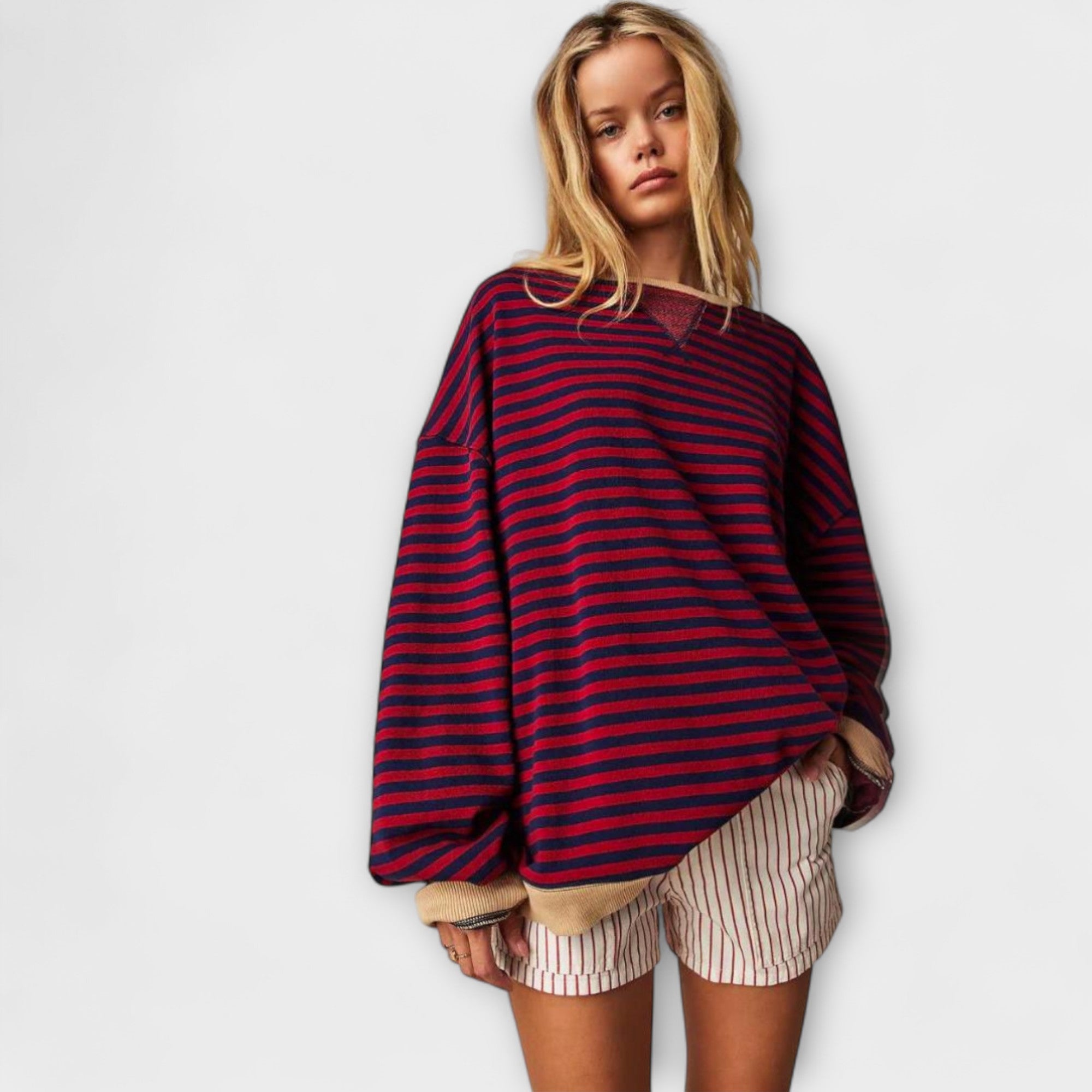 Maarja - Triibuline Oversize-Sviiter