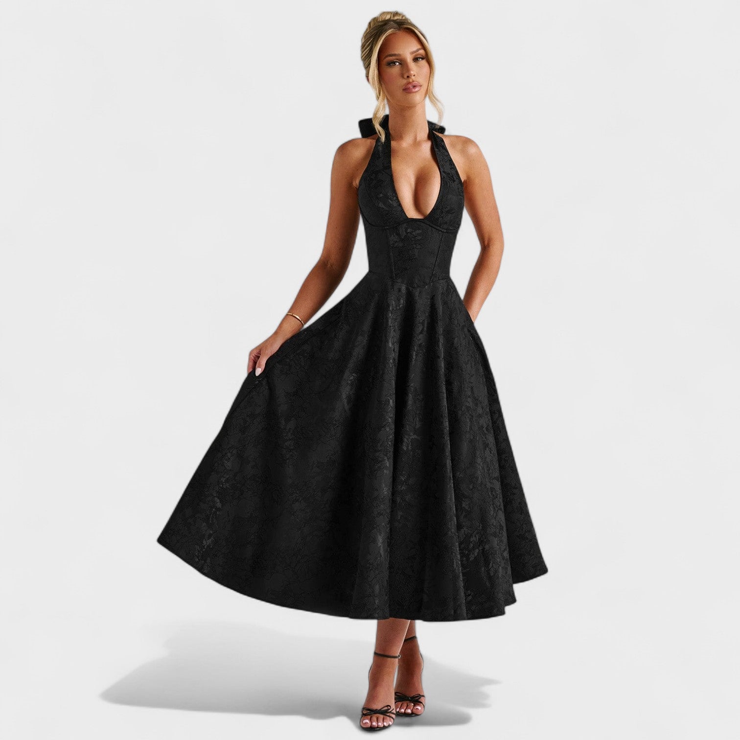 Julieta – Midi kleit halter lõikega