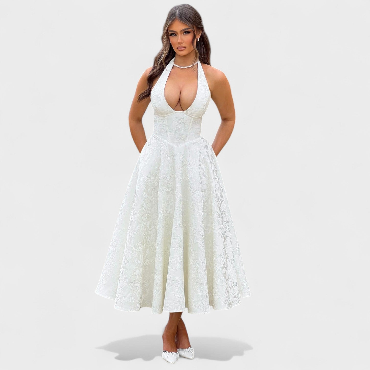 Julieta – Midi kleit halter lõikega