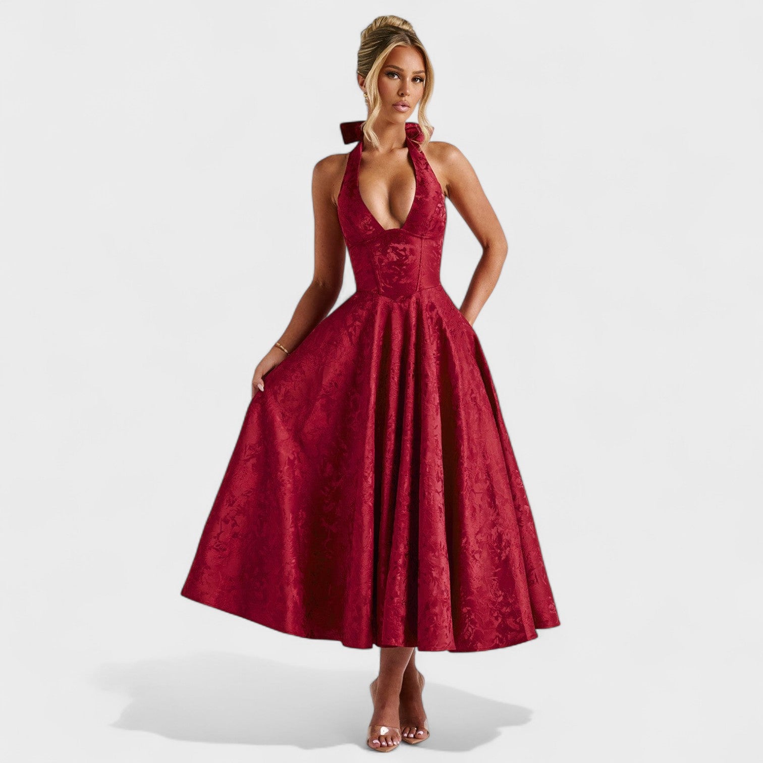 Julieta – Midi kleit halter lõikega