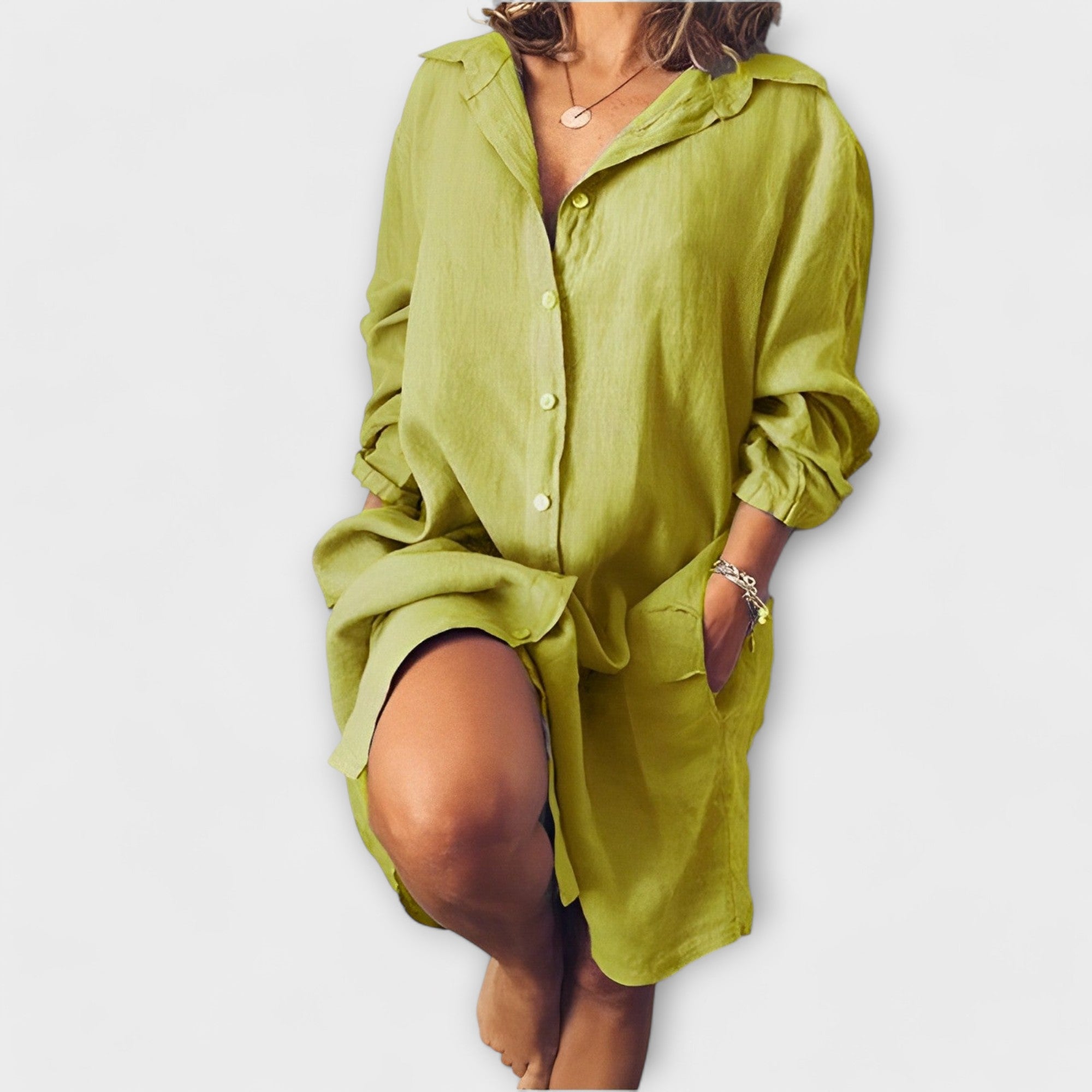 Igapäevane linaheegeldatud pluss